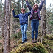 Jay and Rosemarie in the forest of Berchtesgarden end of February 2020